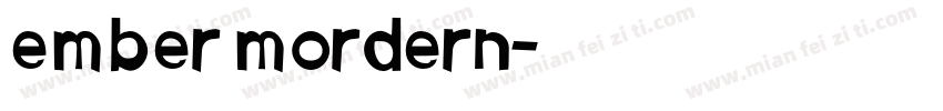 ember mordern字体转换
